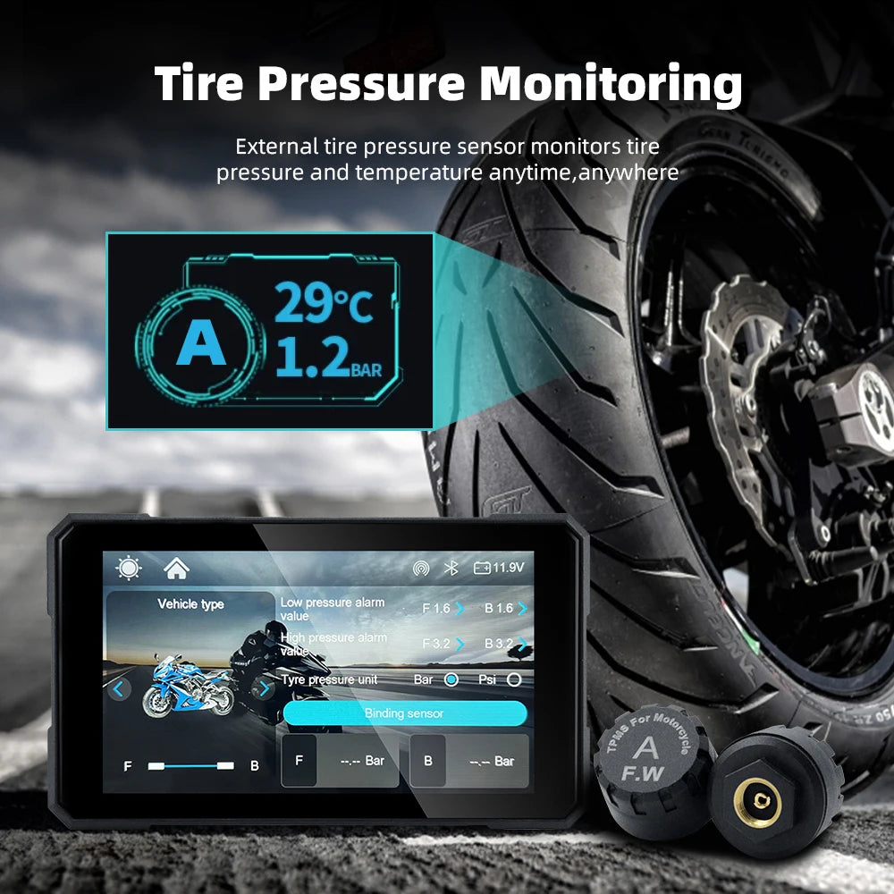 Pantalla Carplay & Android Auto 5" para Motocicleta