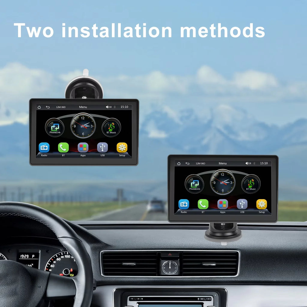 Pantalla Carplay & Android Auto 
Podofo 7''