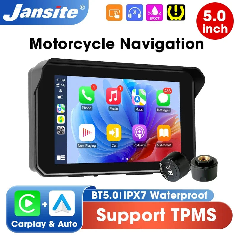Pantalla Carplay & Android Auto Portable 5" para Motocicleta