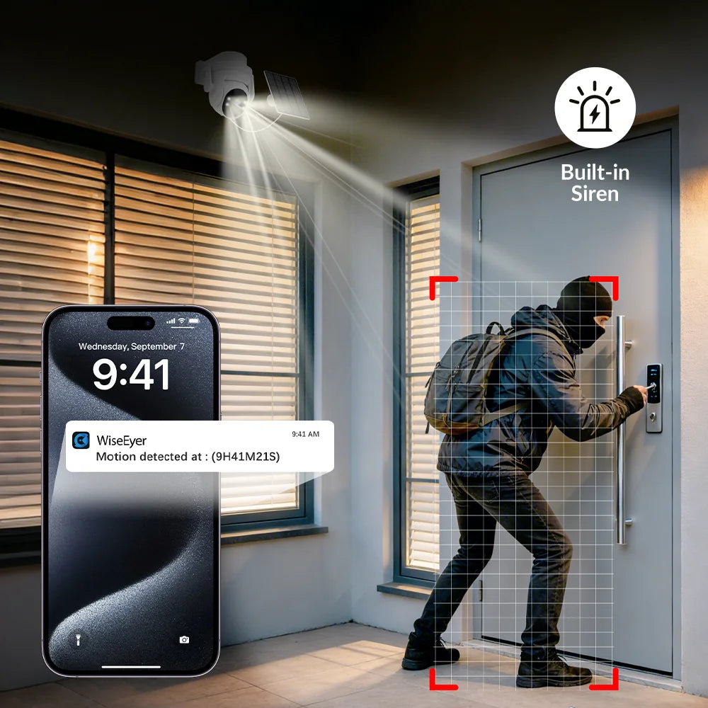 Woolink Solar Security Camera Wireless WiFi Outdoor