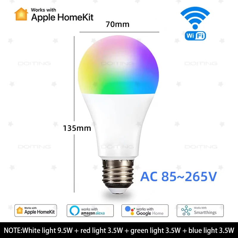 Bombilla Inteligente Dimmable WiFi Homekit
