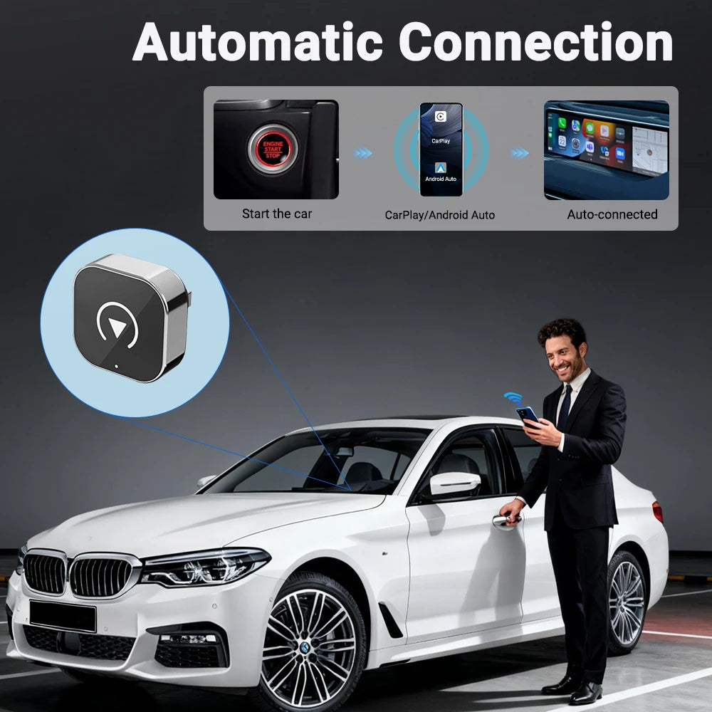 Adaptador XUDA Wireless CarPlay & Android Auto