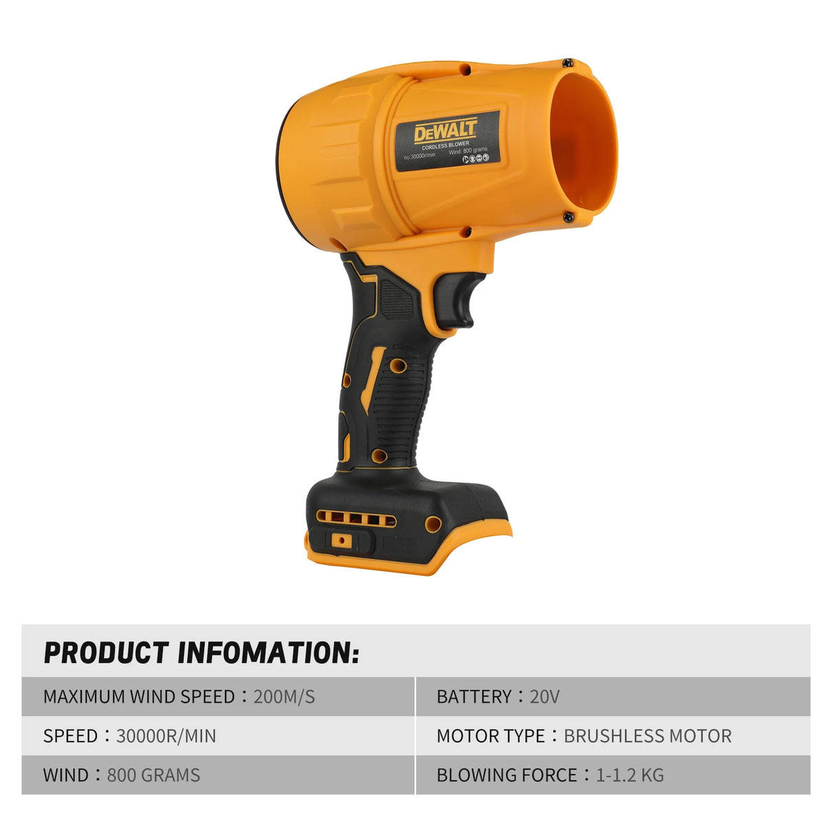 Sopladora DEWALT D15 Electric Cordless