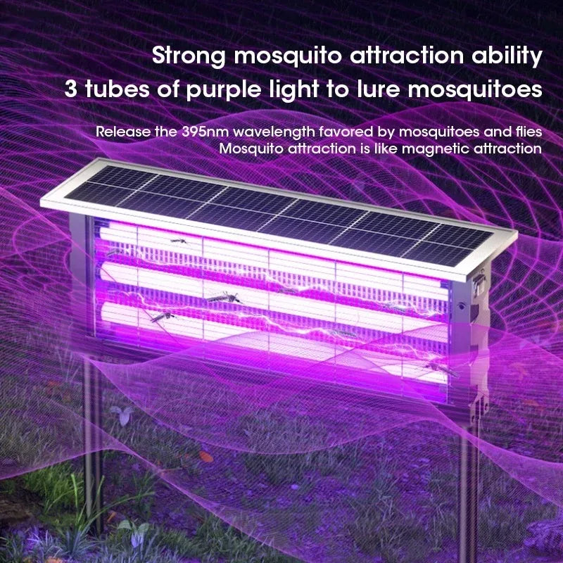 Lámpara solar mata mosquitos de exterior
