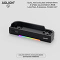 For Switch 2 Gaming Console Cooling Fan Storage Base Charging Dock