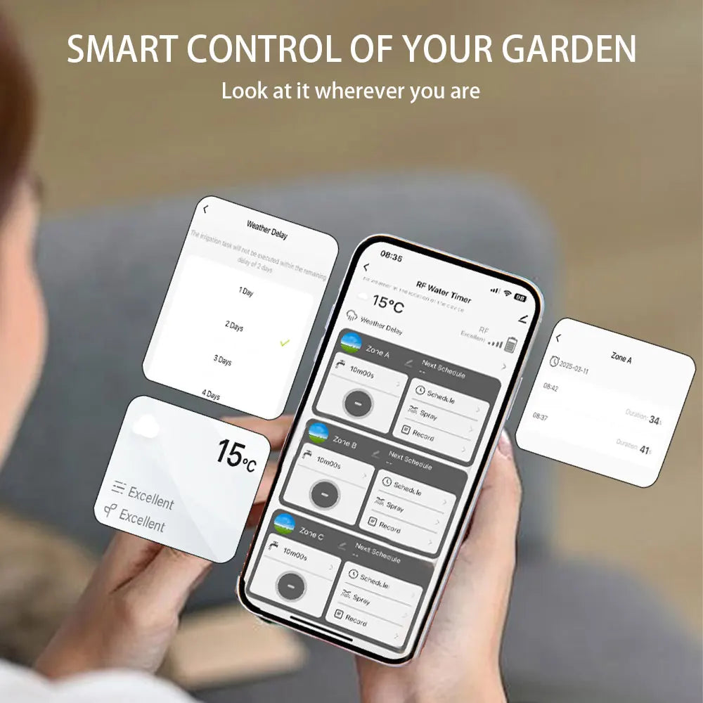 Sistema de Riego RF433 WIFI Automático