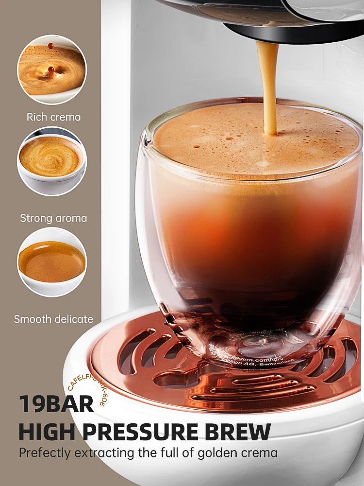 Cafetera de cápsulas caliente/fría