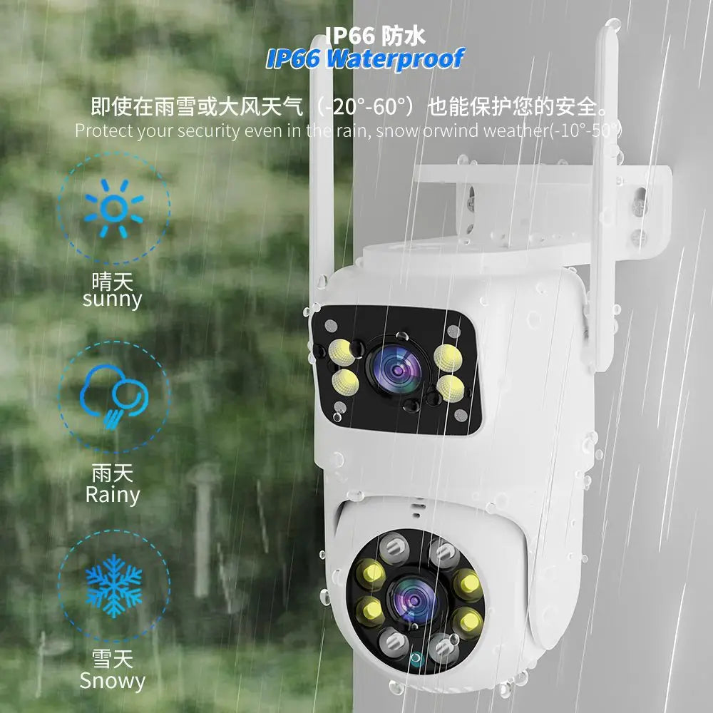 4MP UHD Carecam APP Dual Lens Wireless PTZ