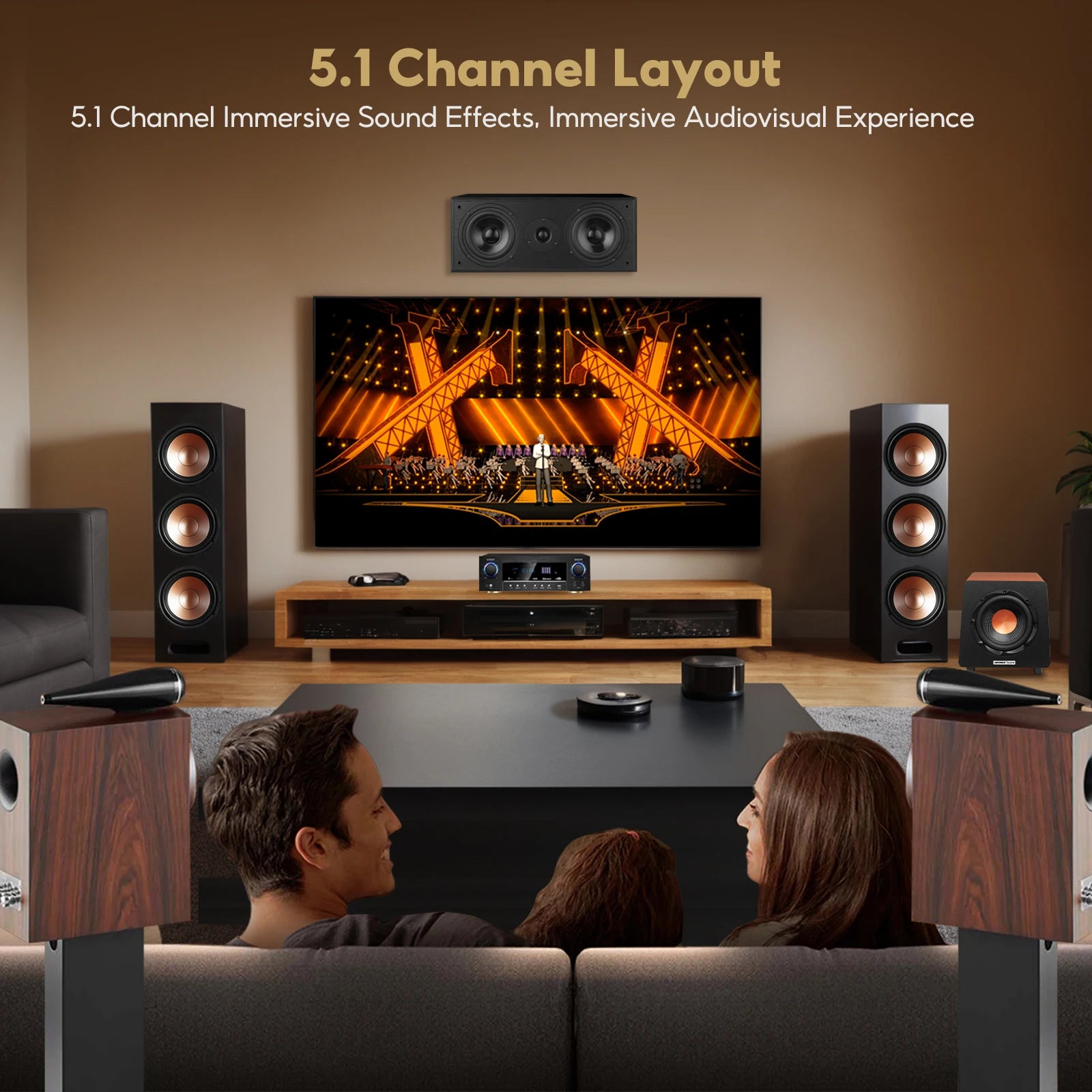 AIYIMA 800X Subwoofer 150W 8 Inch Active Speaker
