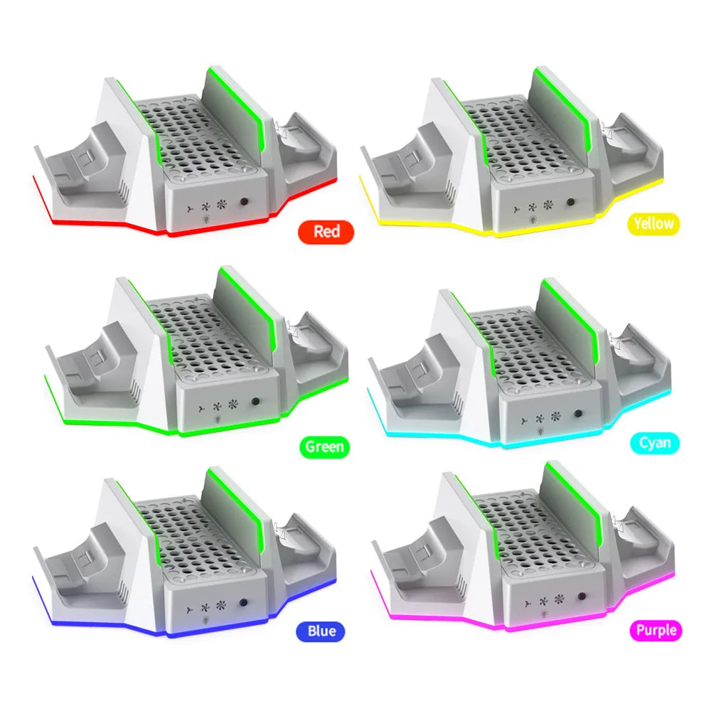 Multifuncional Charging Base for XBOX S with Cooling Fans+Dual Controller Charging