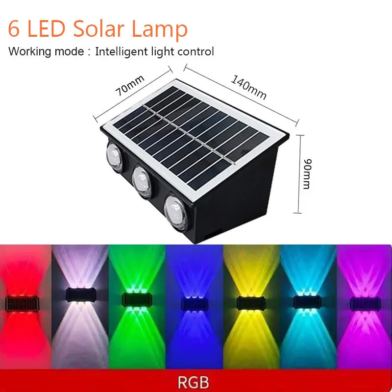 Lámpara LED cálida solar para exterior