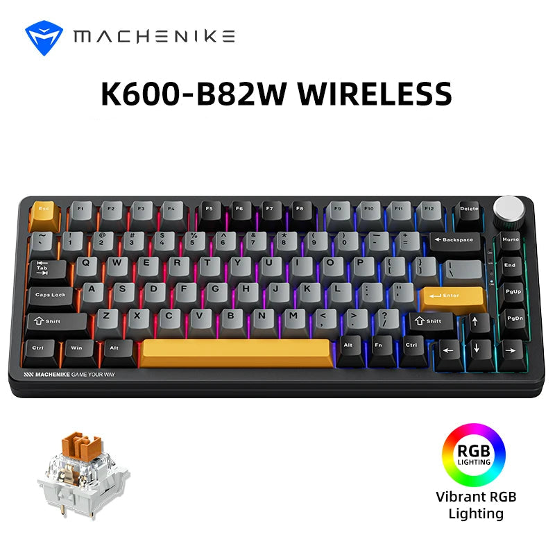 Machenike K600-B82W Teclado mecanico