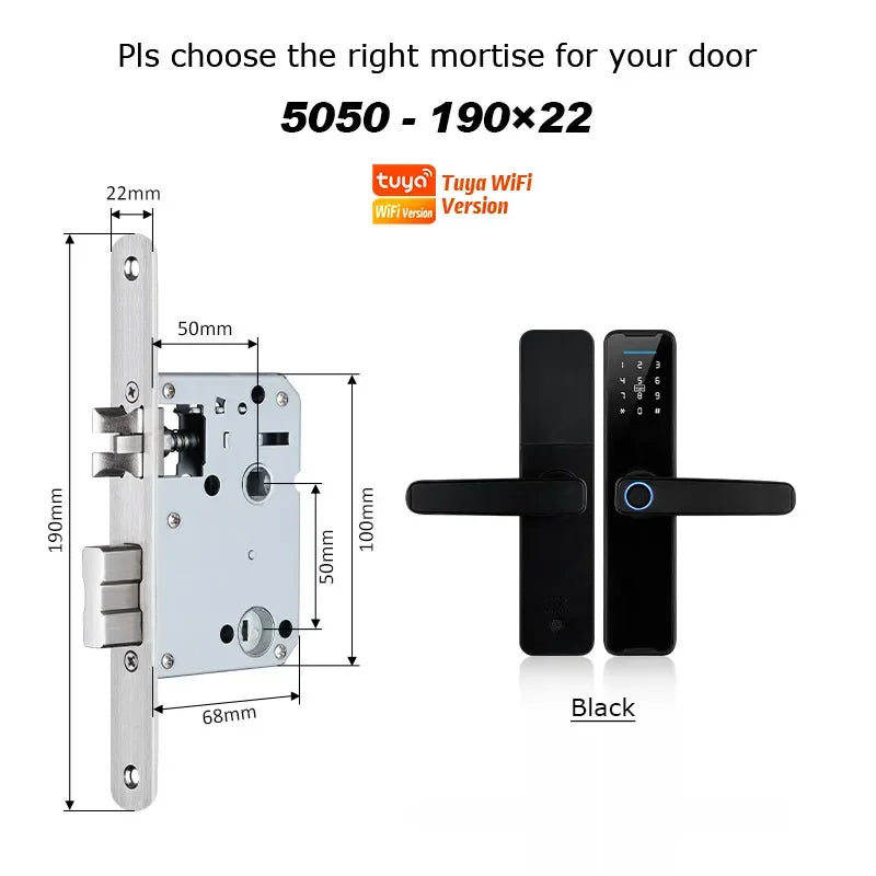 YRHAND Cerradura Inteligente Biometric Smart Lock