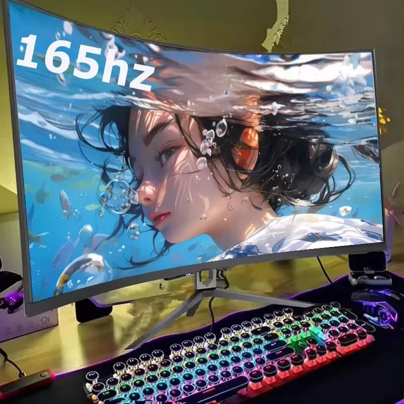 FY High Refresh Rate Gaming Monitor 144Hz 165Hz LCD Screen 2K 4K Resolution 19/21/24/27/28/32 Inch For Gamers & Esports Players