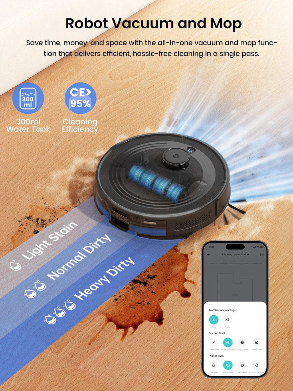 Lefant M2Pro Robot Vacuum Cleaner and Mop