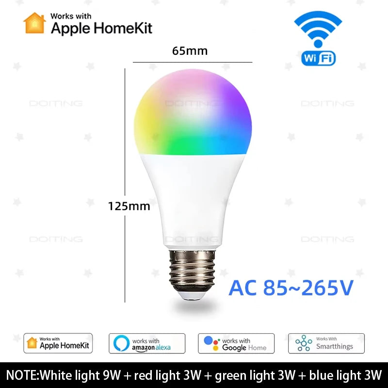 Bombilla Inteligente Dimmable WiFi Homekit
