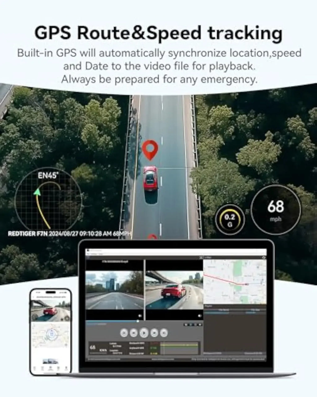 REDTIGER F7N PRO Dash Camera 4K Dash Cam