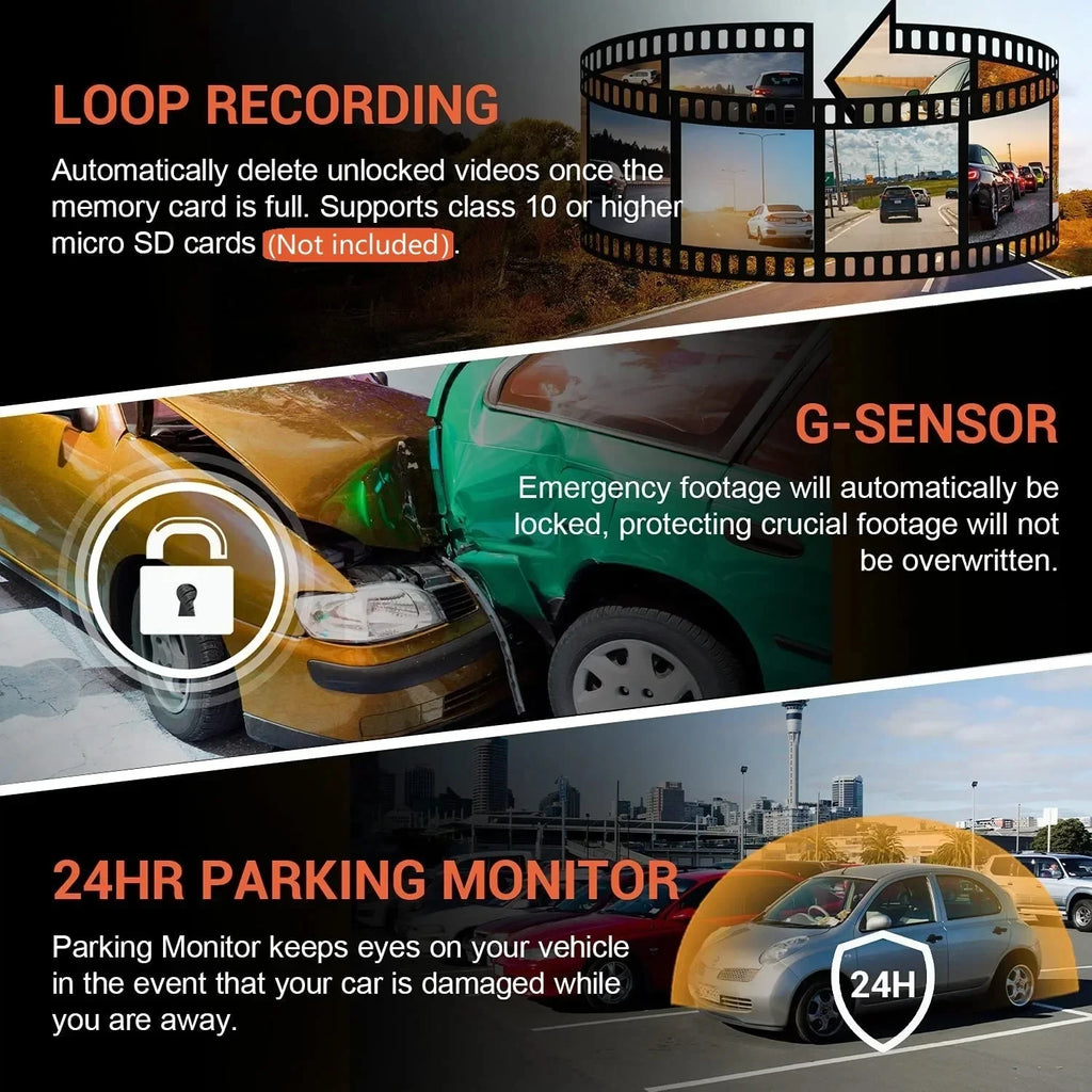 Dash Cam para Auto doble camara