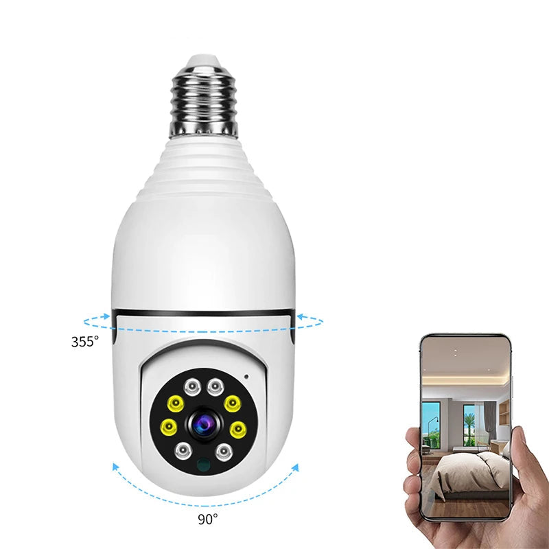 1080P HD E27 Bulb Surveillance Camera