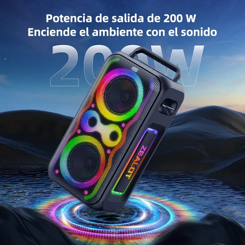 Bocina Home theater MX-ZEALOT-PT21 200W Portable Bluetooth Speaker