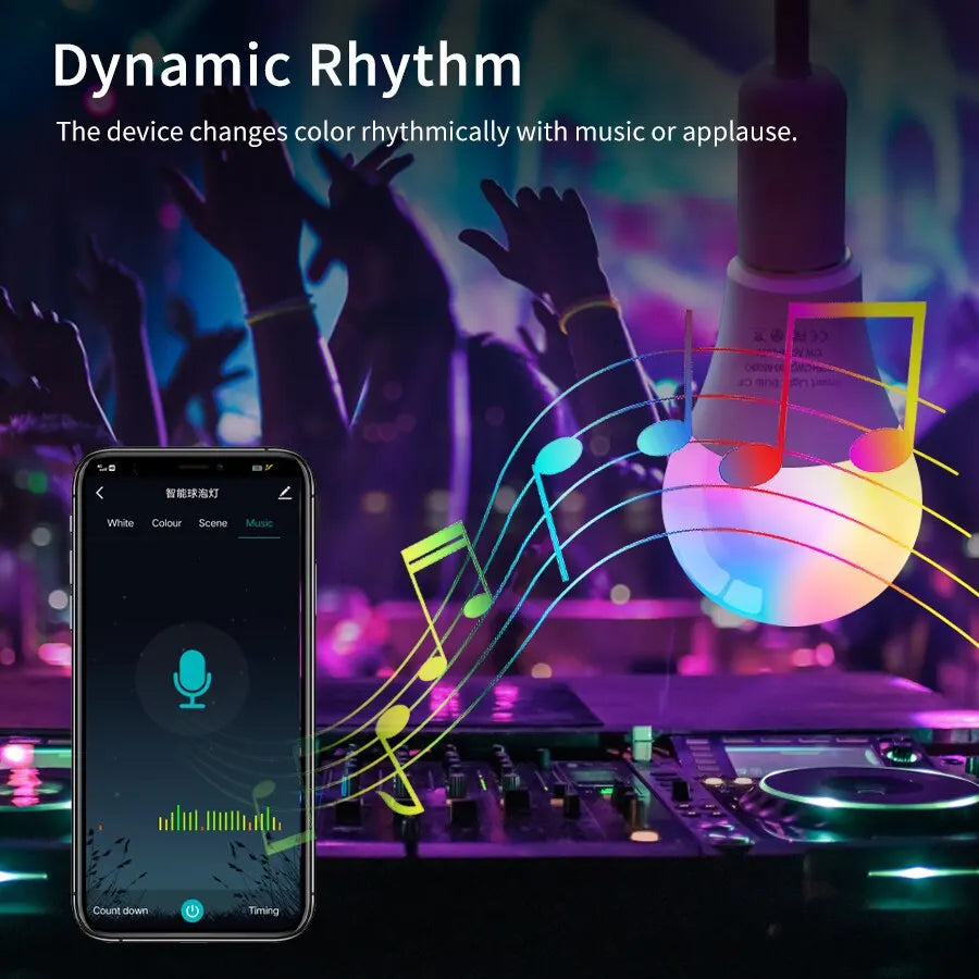Cozylife WiFi Smart Bulb E27 Led Lights Bulbs RGB