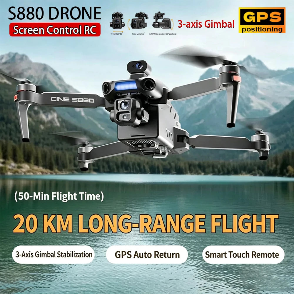 Drone Profesional S880 con Cámara Ultra 4K