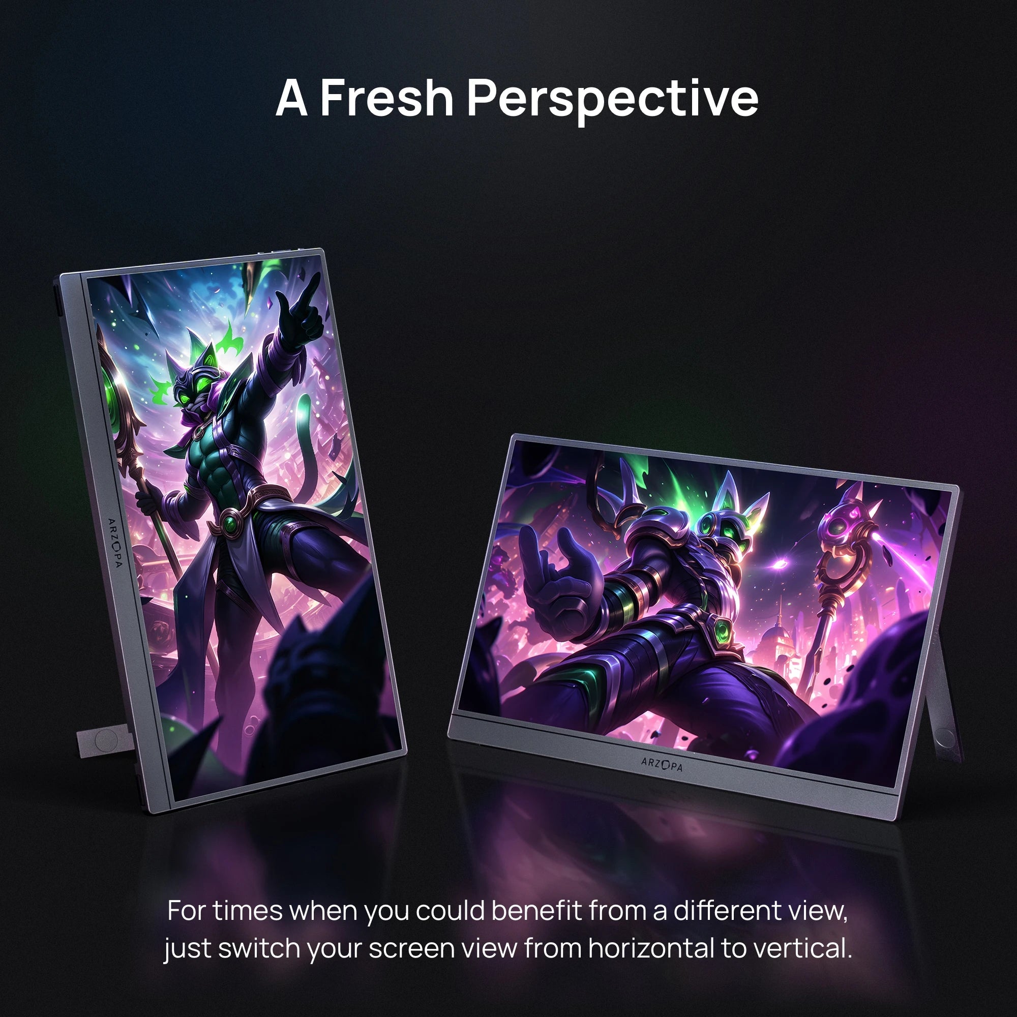 Monitor ARZOPA 16.1” Grey Portable 144 Hz