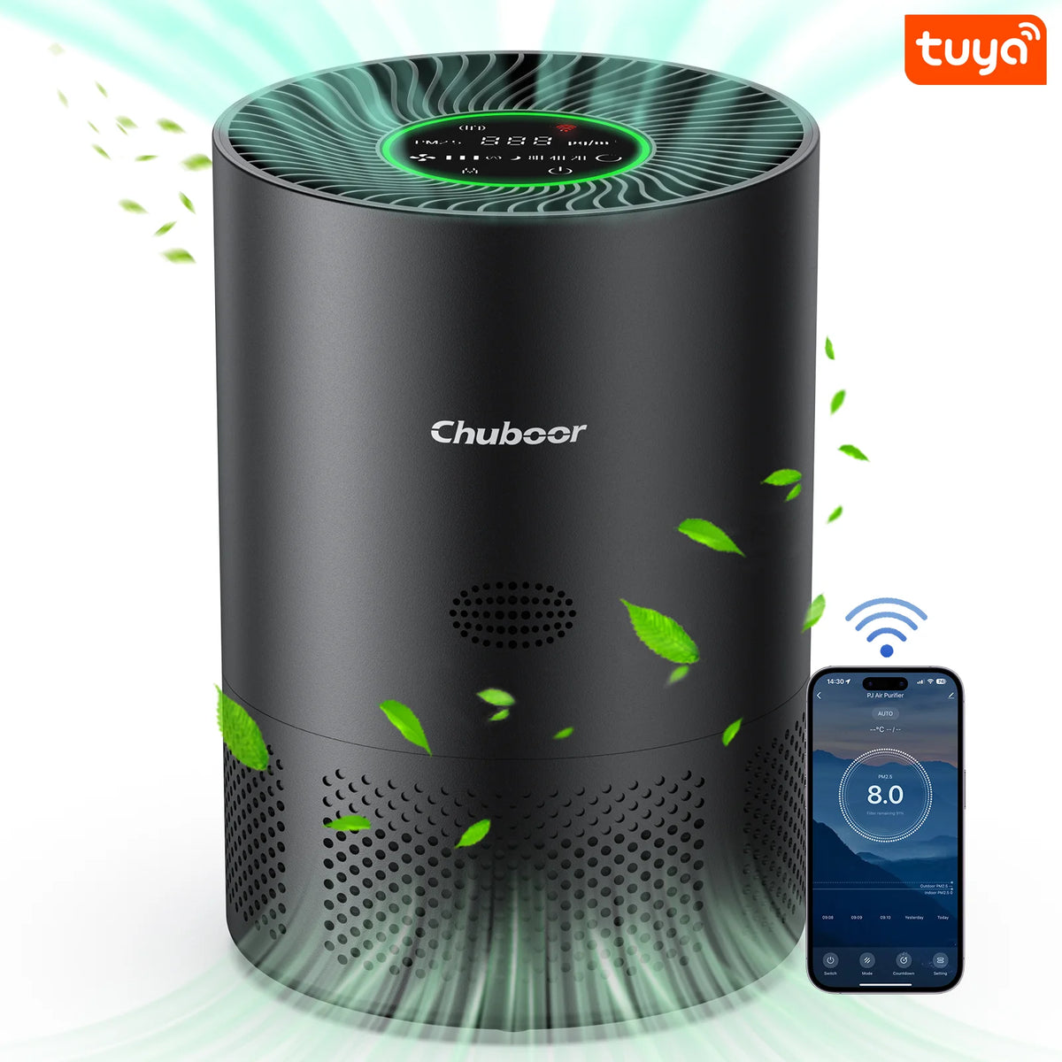 Purificador de aire Chuboor para alergias en casa y mascotas