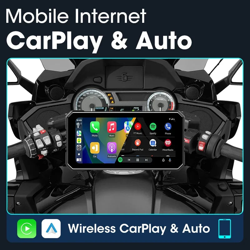 Pantalla Carplay & Android Auto para Motocicleta
