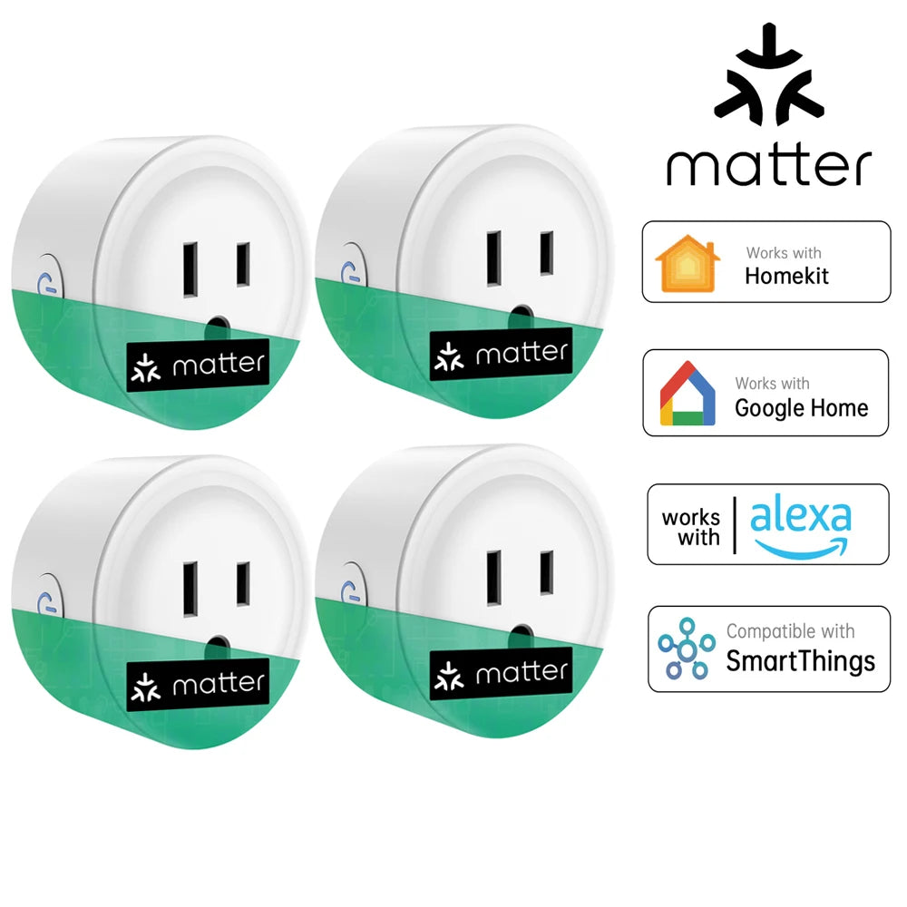 Matter Smart Socket US Plug Alexa Voice Control