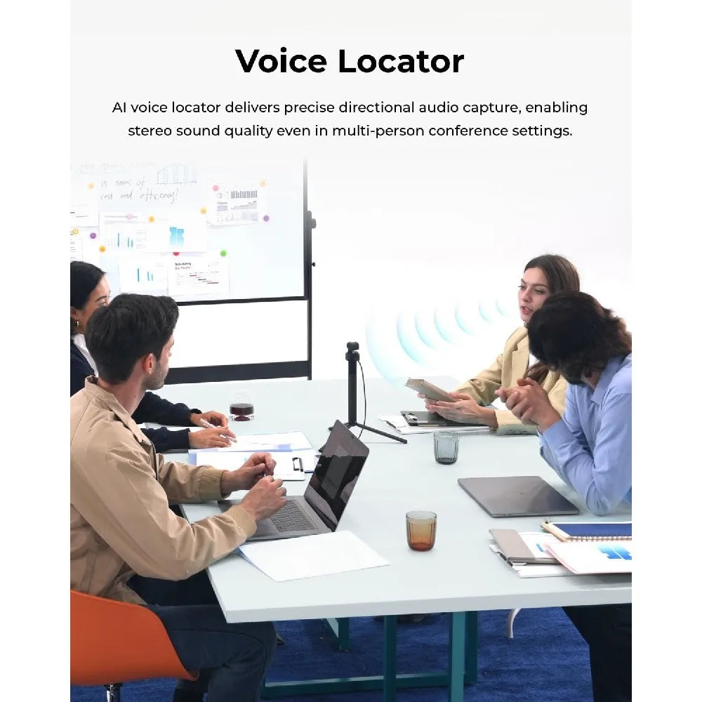 AI-Powered Spatial Audio 4K Webcam
