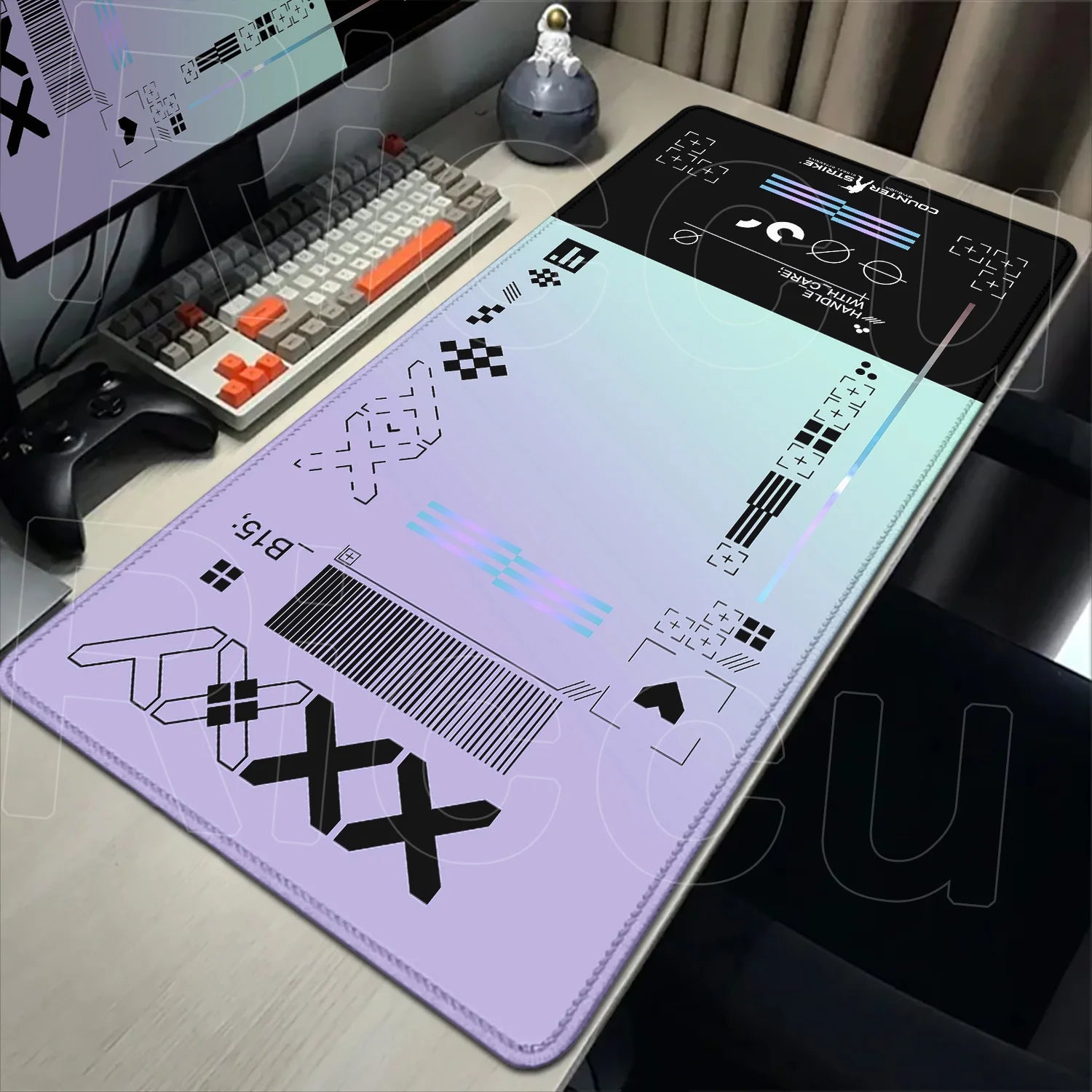 Cartoon Mouse Pad Pink CSGO Print Stream Gamer