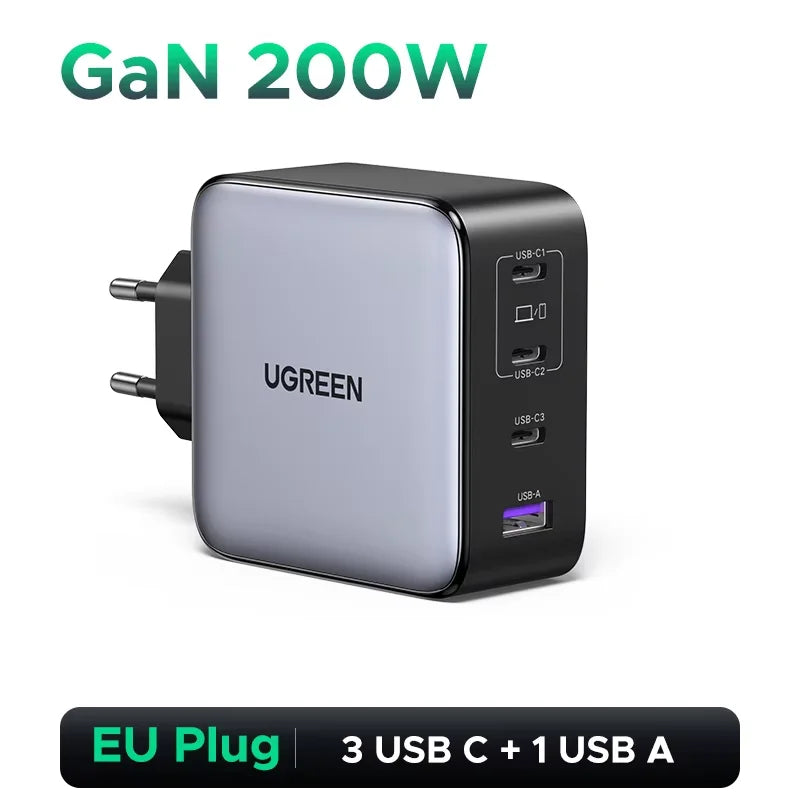 Cargador de Viaje UGREEN 200W GaN