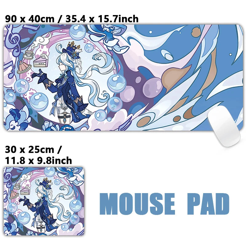 Anime Game Furina Neuvillette Mavuika Mouse Pad