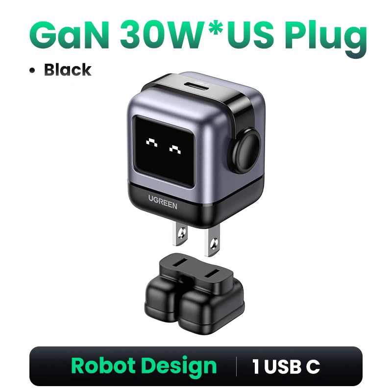 Cargador GaN 65W/30W UGREEN Robot