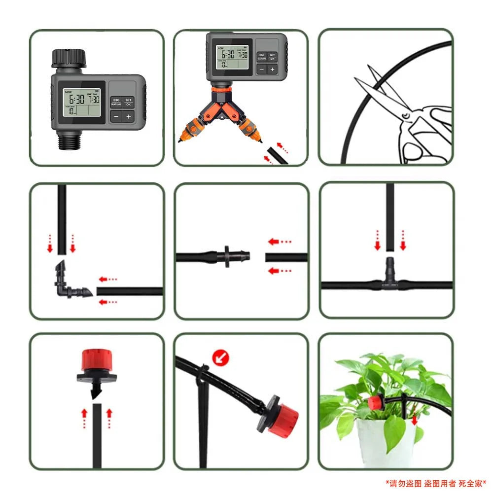 Sistema de Riego de Jardin LCD Set