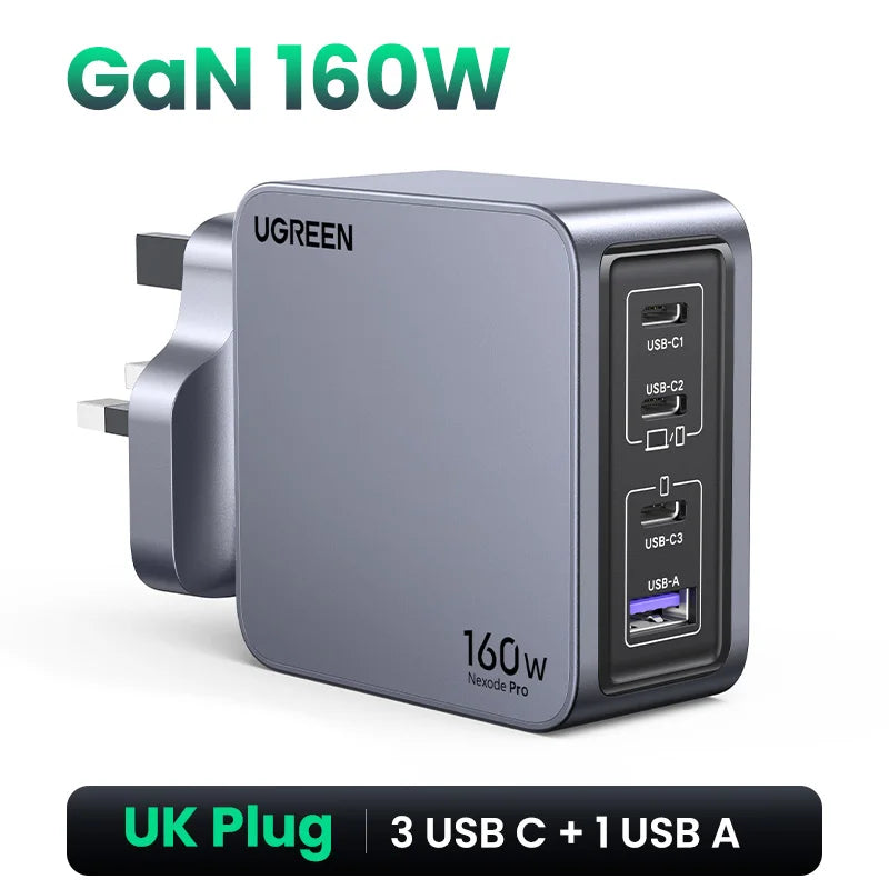 Cargador UGREEN 160W GaN PD 3.1
