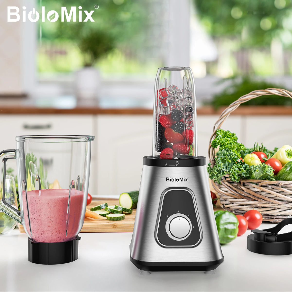 Licuadora BioloMix 1.5 Vidrio