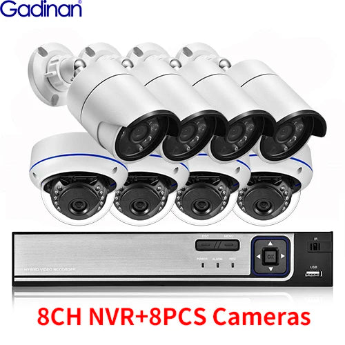 Gadinan Sistema de Videovigilancia 8MP 4K POE