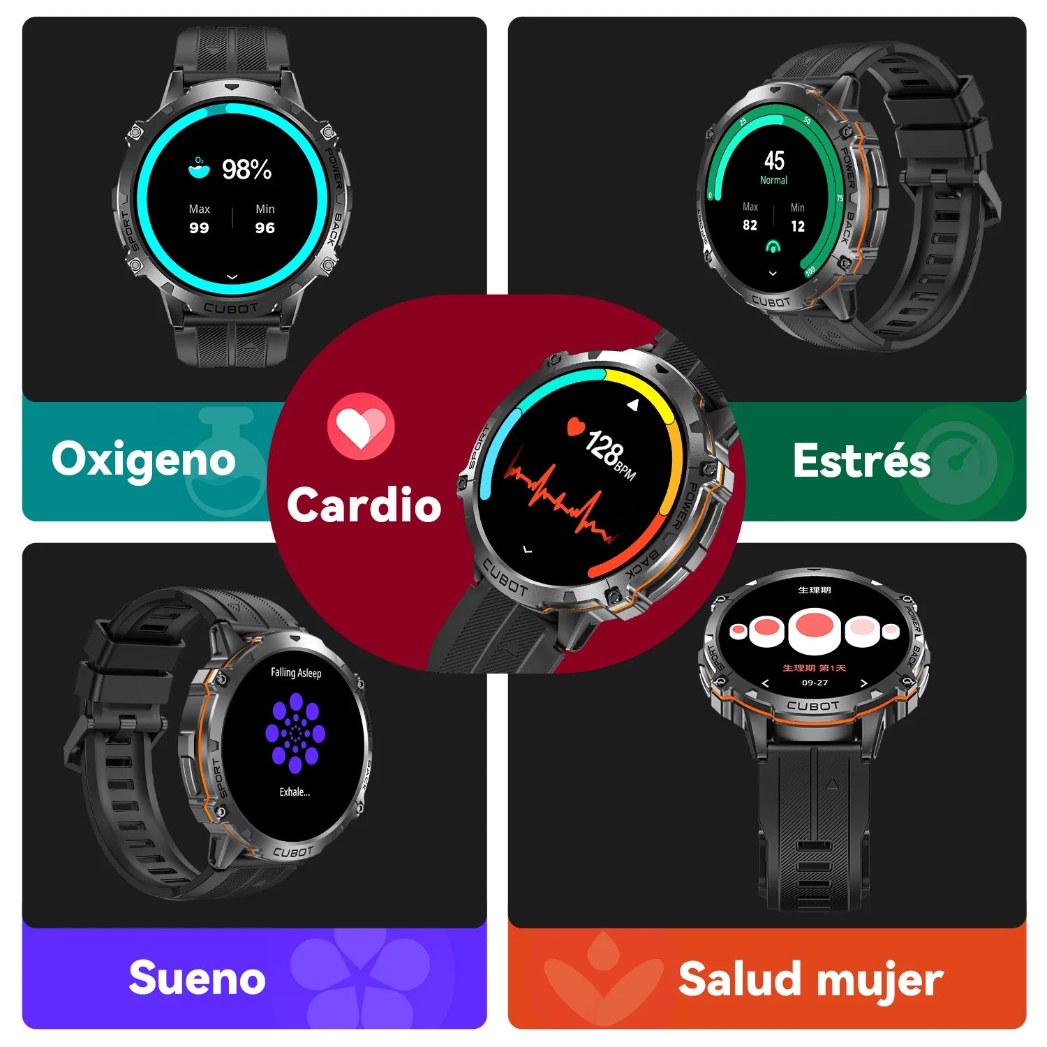 Reloj inteligente Cubot X3 para hombres