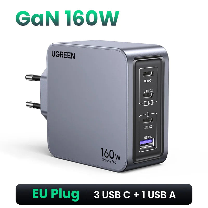 Cargador UGREEN 160W GaN PD 3.1