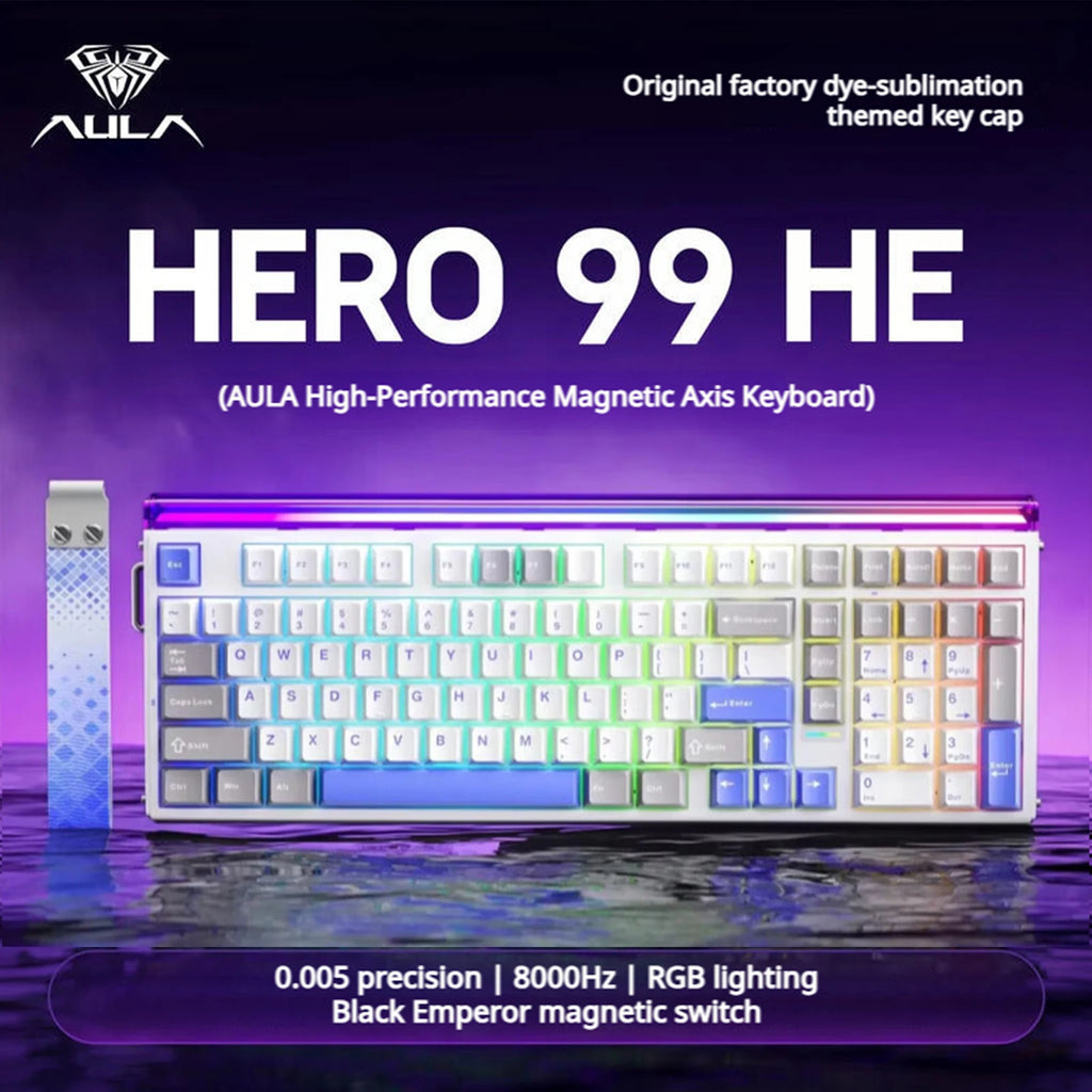 AULA HERO 99 HE Hot-Swappable Magnetic Switch Teclado 98%