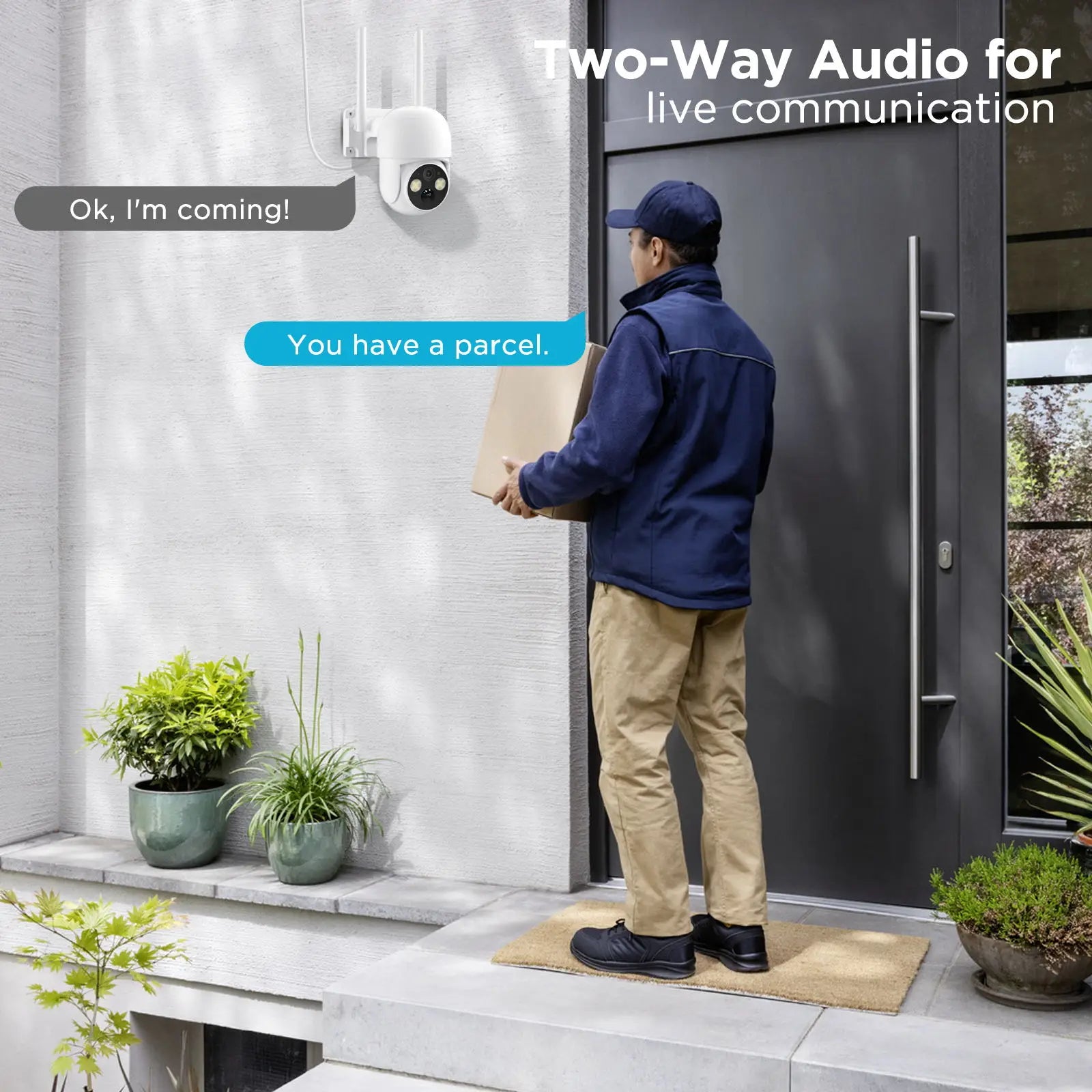 XVIM 5MP Solar-Powered Wireless Outdoor Security Camera
