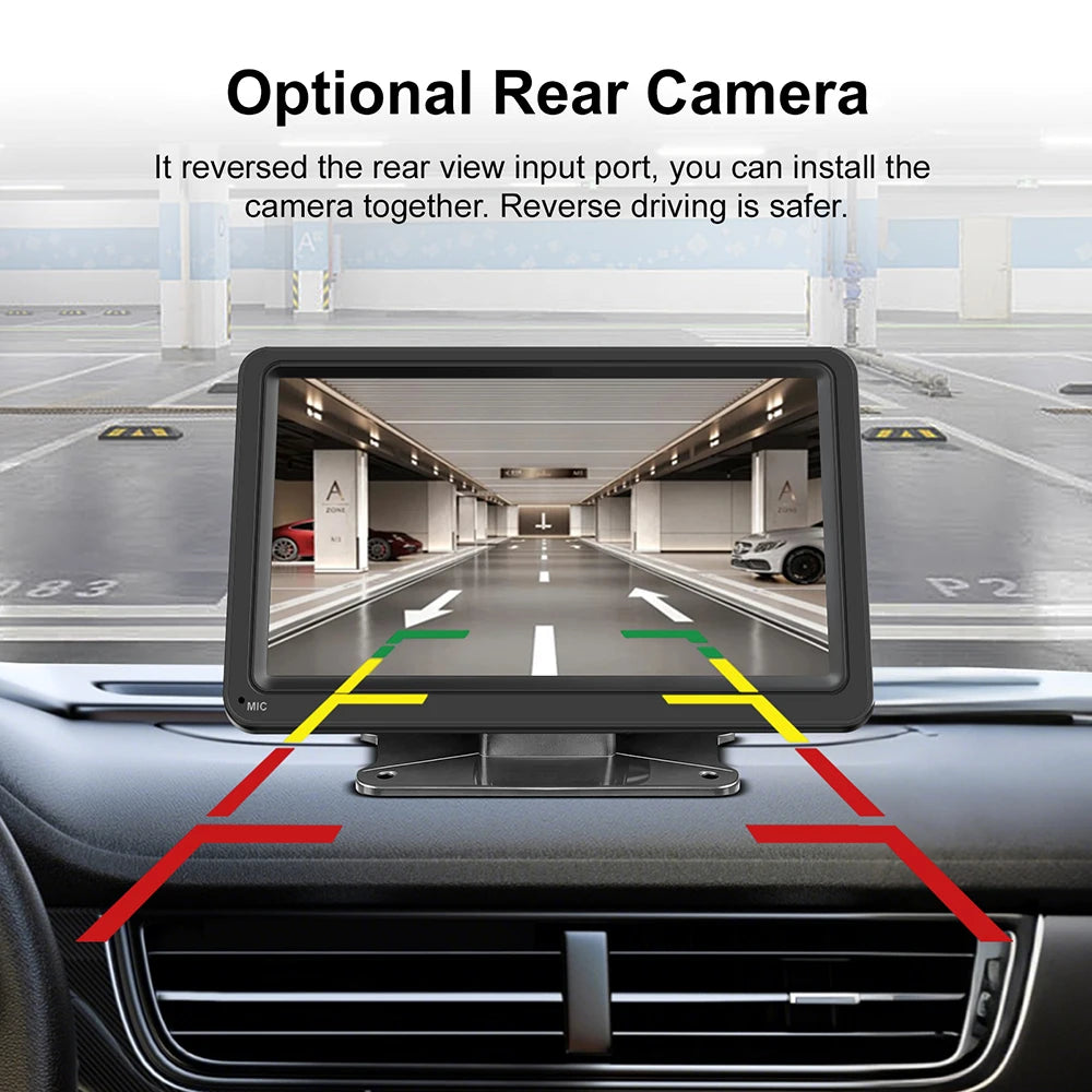 Pantalla Carplay & Android Auto 
Universal Portable IPS 7”