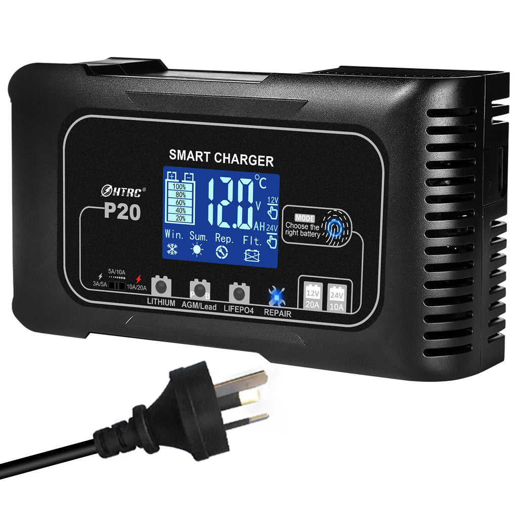 Cargador para Batería de Auto HTRC 12v