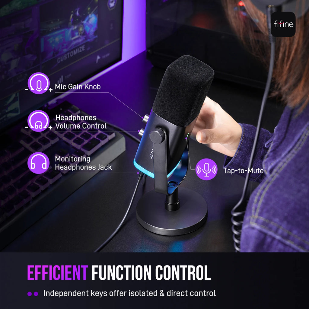 Micrófono FIFINE USB/XLR Dynamic