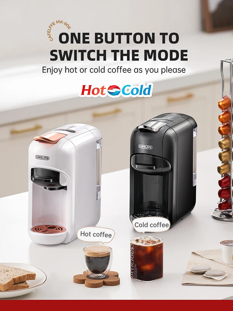 Cafetera de cápsulas caliente/fría