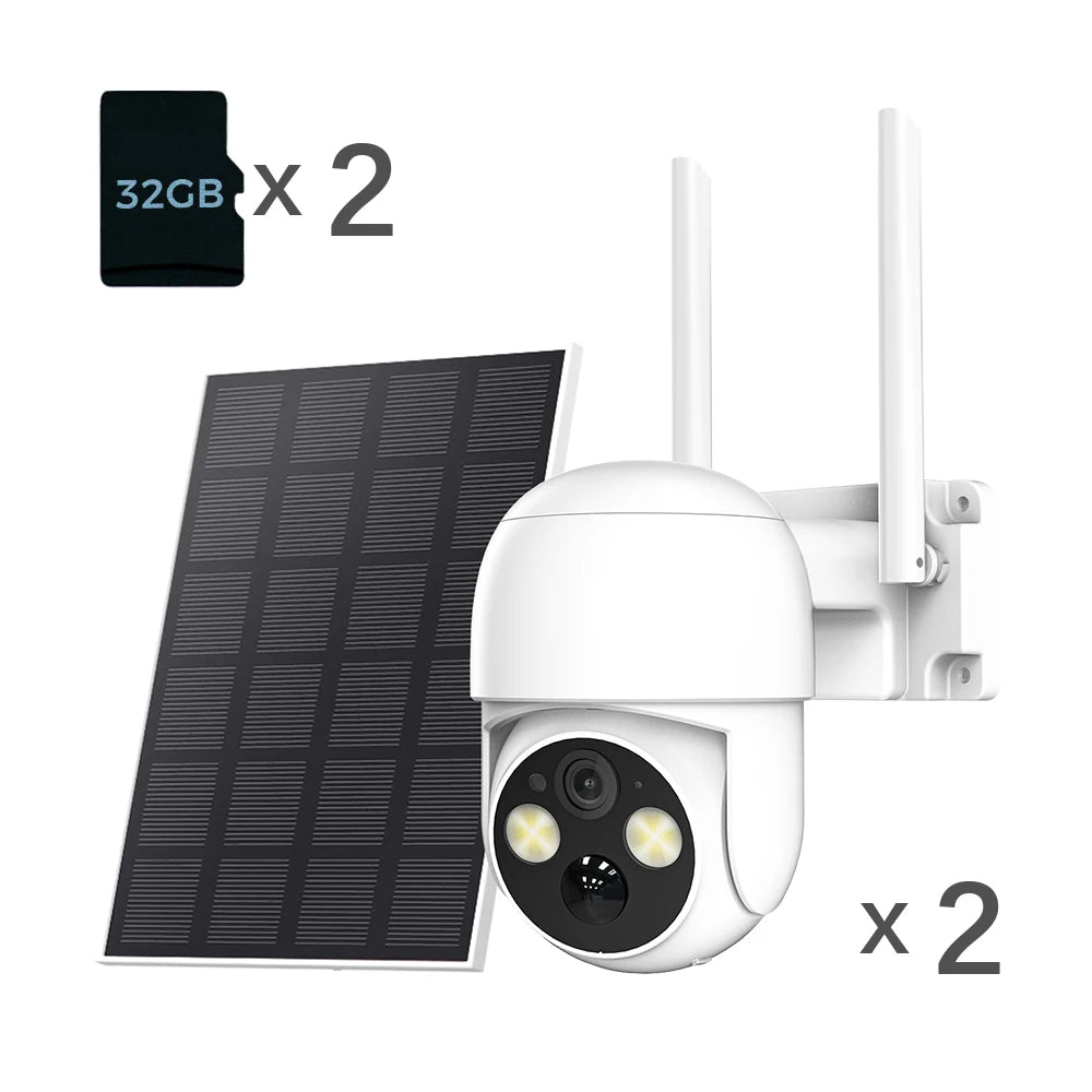 XVIM 5MP Solar-Powered Wireless Outdoor Security Camera