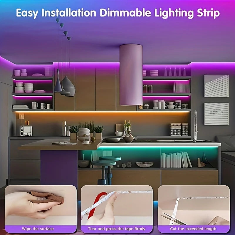 Tira LED RGB para Habitación y Dormitorio