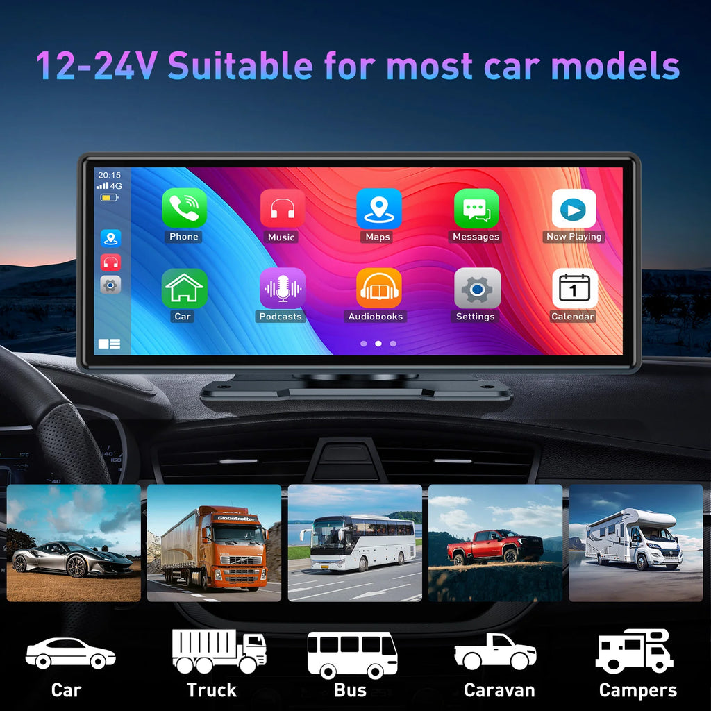 Pantalla Carplay & Android Auto 
ESSGOO 10.26"